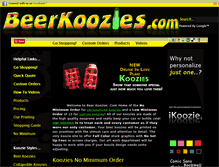 Tablet Screenshot of beerkoozies.com